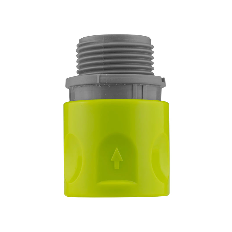 In-Line BSPF Valve with 2 x Hose Connectors Lime - Home & Garden > Lawn & Garden > Watering & Irrigation > Garden Hose Fittings & Valves > Garden Hose Fittings Garden watering