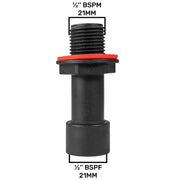 Water Butt Extension 1/2" BSPM-F - Home & Garden > Lawn & Garden > Watering & Irrigation > Garden Hose Fittings & Valves Tech Hose & Fittings