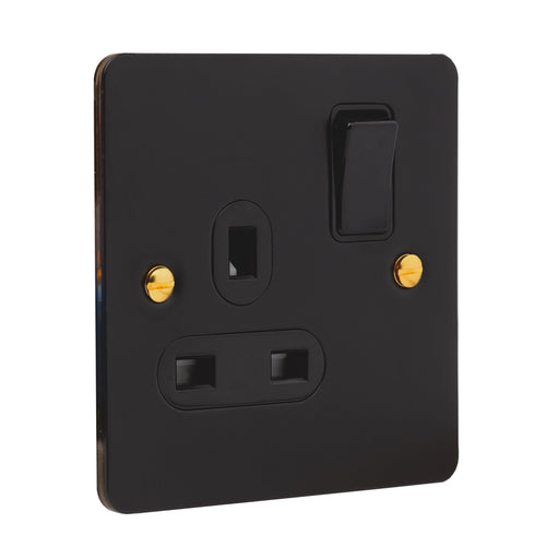Caradok 1G Matt Black Socket - Home & Garden > Lighting Caradok - Heavy Metal - Black