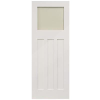 Edwardian 4 Panel White Primed Glazed Internal Door - All Sizes - Doors