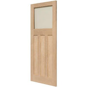 Edwardian Traditional Oak Glazed Unfinished Internal Door - All Sizes - Doors