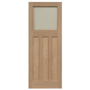 Edwardian Traditional Oak Glazed Unfinished Internal Door - All Sizes - Doors
