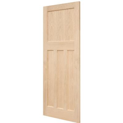 Edwardian Traditional Oak Panel Unfinished Internal Door - All Sizes - Doors