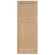 Edwardian Traditional Oak Panel Unfinished Internal Door - All Sizes - Doors