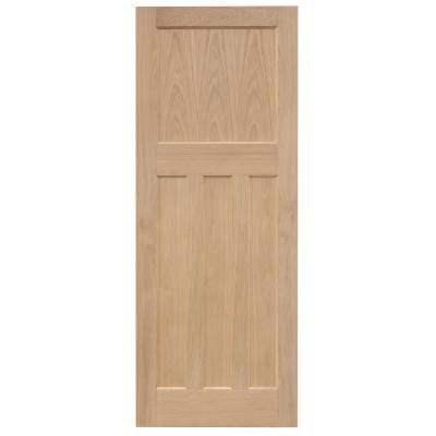 Edwardian Traditional Oak Panel Unfinished Internal Door - All Sizes - Doors