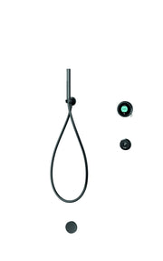Elisa Intuition Divert Concealed Smart Hand Shower, Overflow Bath Fill & Remote for HP/Combi - Black -