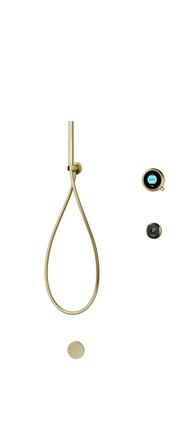 Elisa Intuition Divert Concealed Smart Hand Shower, Overflow Bath Filler, Remote - HP/Combi - Brass -