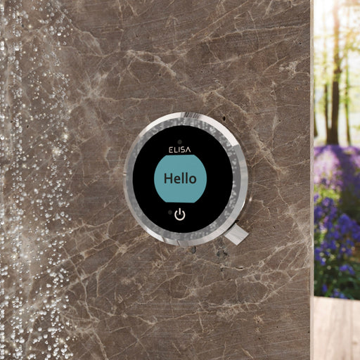 Elisa Intuition Divert Concealed Smart Hand Shower, Fixed Wall Head & Remote - HP/Combi - Chrome -