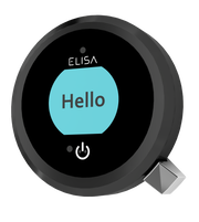 Elisa Intuition Divert Concealed Smart Hand Shower, Overflow Bath Fill & Remote for HP/Combi - Black -