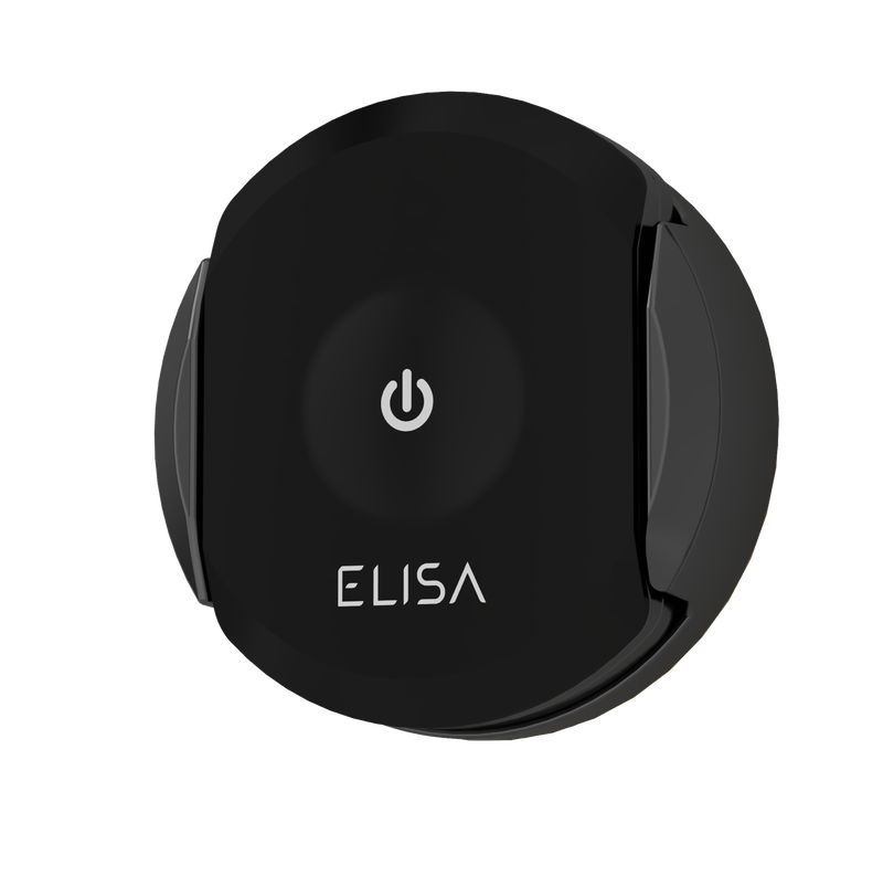 Elisa Intuition Divert Concealed Smart Hand Shower, Fixed Ceiling Head & Remote for HP/Combi - Black -