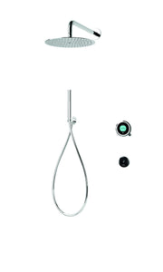 Elisa Intuition Divert Concealed Smart Hand Shower, Fixed Wall Head & Remote - HP/Combi - Chrome -