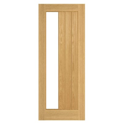 Ely Prefinished Oak 1SL Glazed Internal Door -