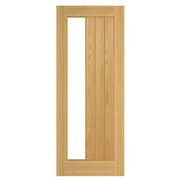 Ely Prefinished Oak 1SL Glazed Internal Fire Door FD30 -