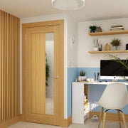 Ely Prefinished Oak 1SL Glazed Internal Door -