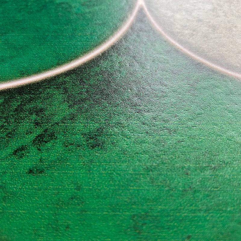 Bushboard Alloy Emerald Scallop Aluminium Feature Kitchen Splashback