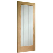 Internal Oak Pre-finished Suffolk P10 (Clear Etched Glass) - All Sizes - Hardware > Building Materials > Doors Doors