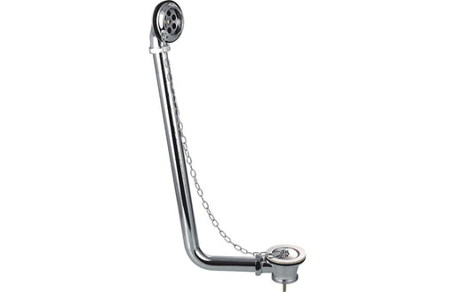 Exposed Bath Plug & Chain Waste - Chrome -
