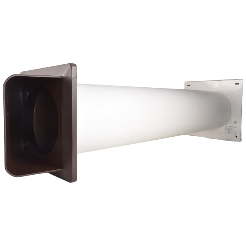 Through Wall Ventilation Kit - STYL Fan with Timer and Brown External Vent - OTHER