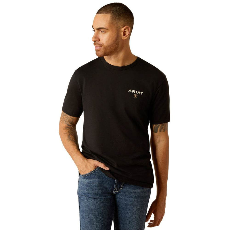 Ariat 10052018 American Rancher Short Sleeve T Shirt Black - T-SHIRTS