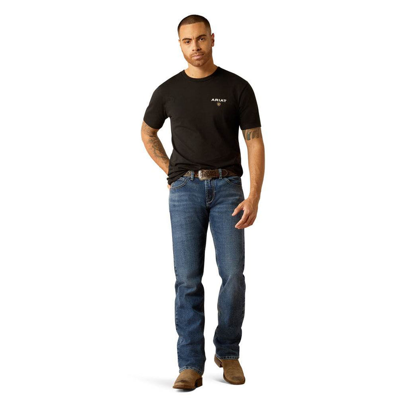 Ariat 10052018 American Rancher Short Sleeve T Shirt Black - T-SHIRTS