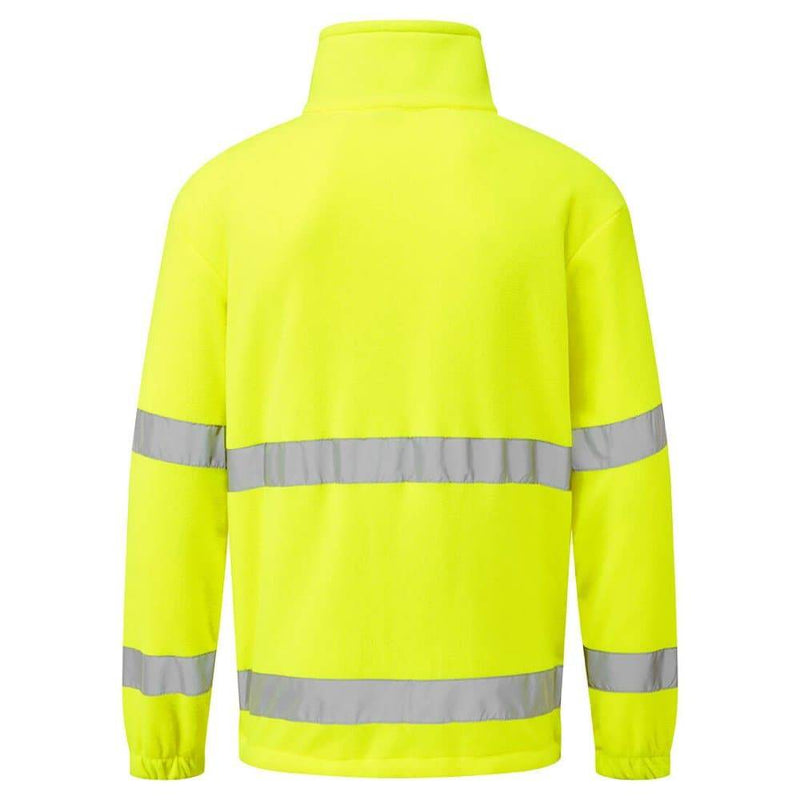 PORTWEST F302 HI-VIZ 1/2 ZIP FLEECE - HI-VIS SWEATSHIRTS & HOODIES
