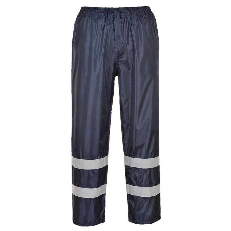 Portwest F441 Classic Iona Rain Hi-Vis Stripe Trousers - WATERPROOF TROUSERS