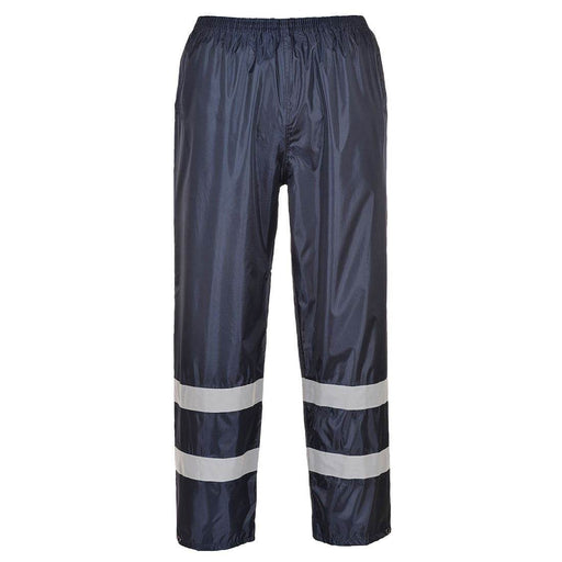 Portwest F441 Classic Iona Rain Hi-Vis Stripe Trousers - WATERPROOF TROUSERS