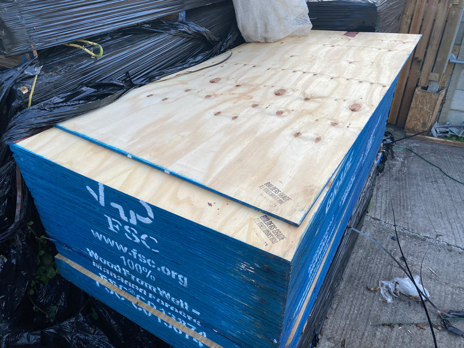 Softwood Pine Shuttering Plywood 2440 x 1220 x 12mm (8x4 Sheet) Just £13.99 Inc Vat - New Slight Seconds Sold As Is Condition.