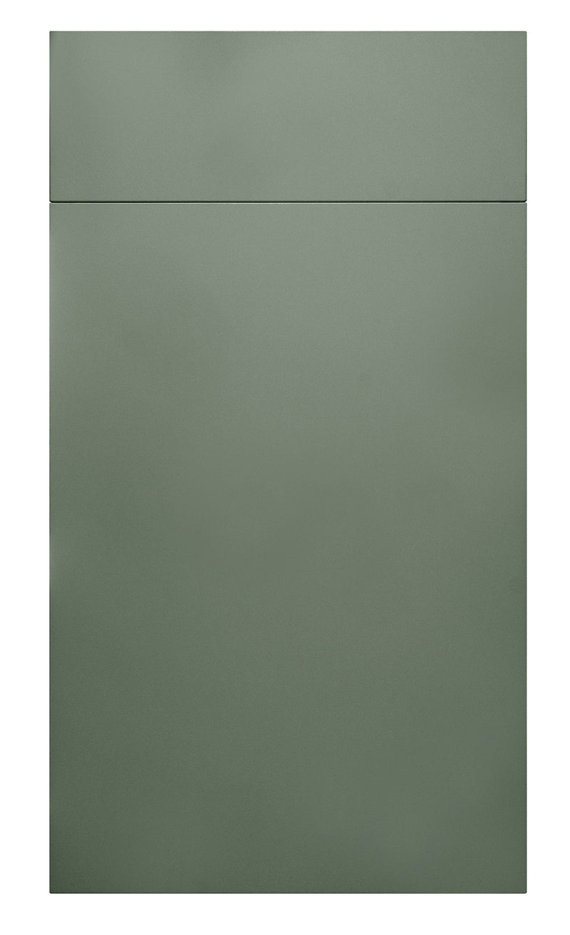 Fenton Painted (Laser Edged) Slab Reed Green- Replacement Kitchen Doors (1245mm High) - Hardware > Hardware Accessories > Cabinet Hardware > Cabinet Doors
