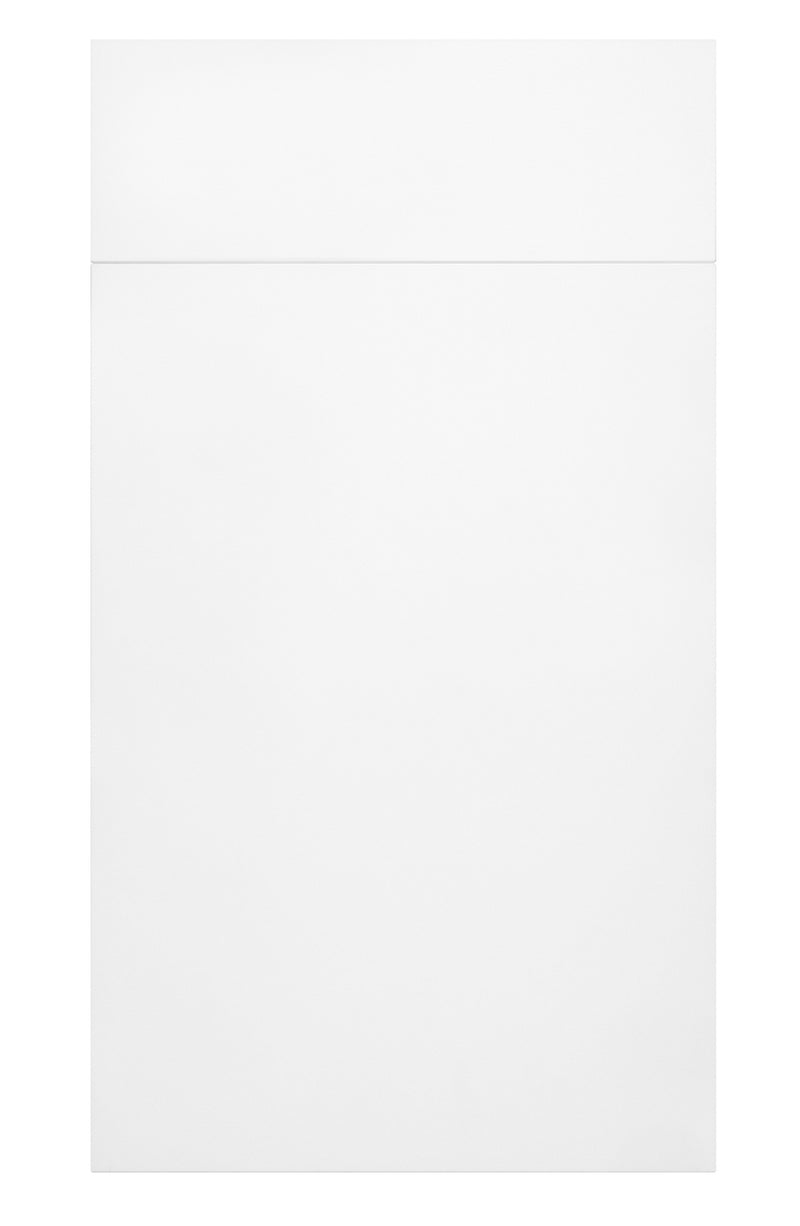 Fenton Painted (Laser Edged) Slab White- Replacement Kitchen Doors (495mm High) - Hardware > Hardware Accessories > Cabinet Hardware > Cabinet Doors