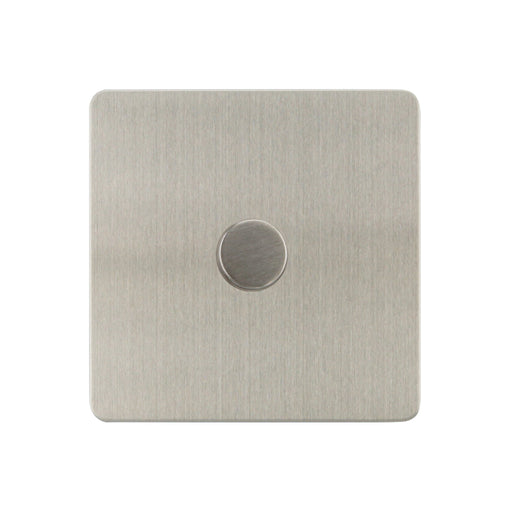 Caradok - The Ultra Flat - Brushed Chrome - FN151D - 500W 1G 2Way Incandescent Dimmer Brushed Chrome - Hardware > Power & Electrical Supplies > Power Outlets & Sockets > Wall Outlets Caradok - The Ultra Flat - Brushed Steel
