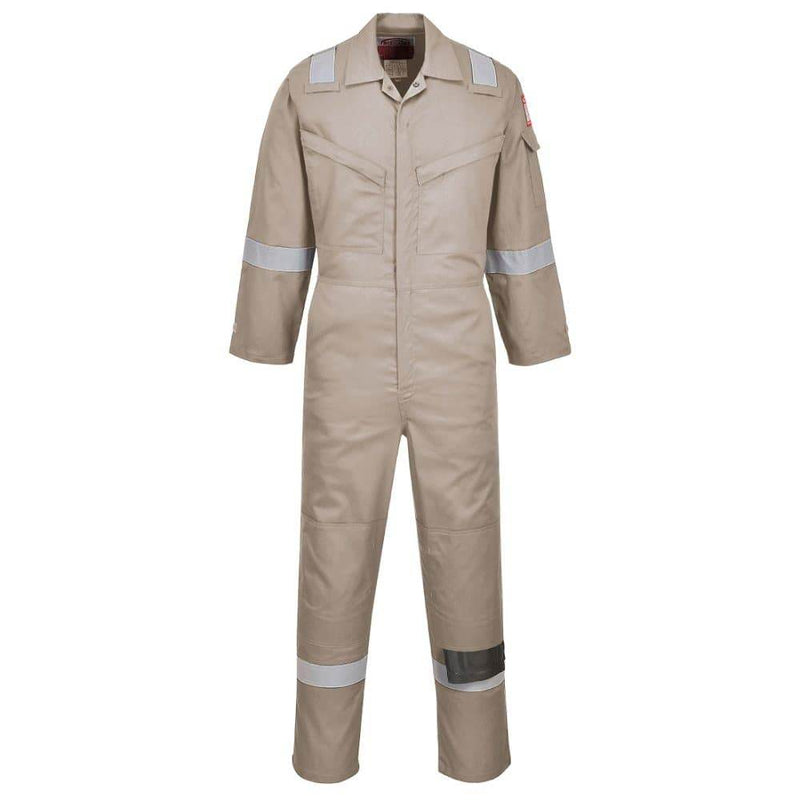 Portwest FR21 Flame Resistant Super Light Weight Anti-Static Coverall 210g - FLAME RETARDANT OVERALLS
