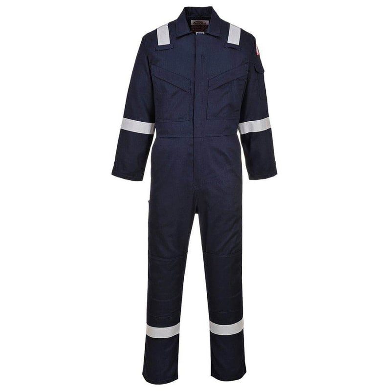 Portwest FR21 Flame Resistant Super Light Weight Anti-Static Coverall 210g - FLAME RETARDANT OVERALLS
