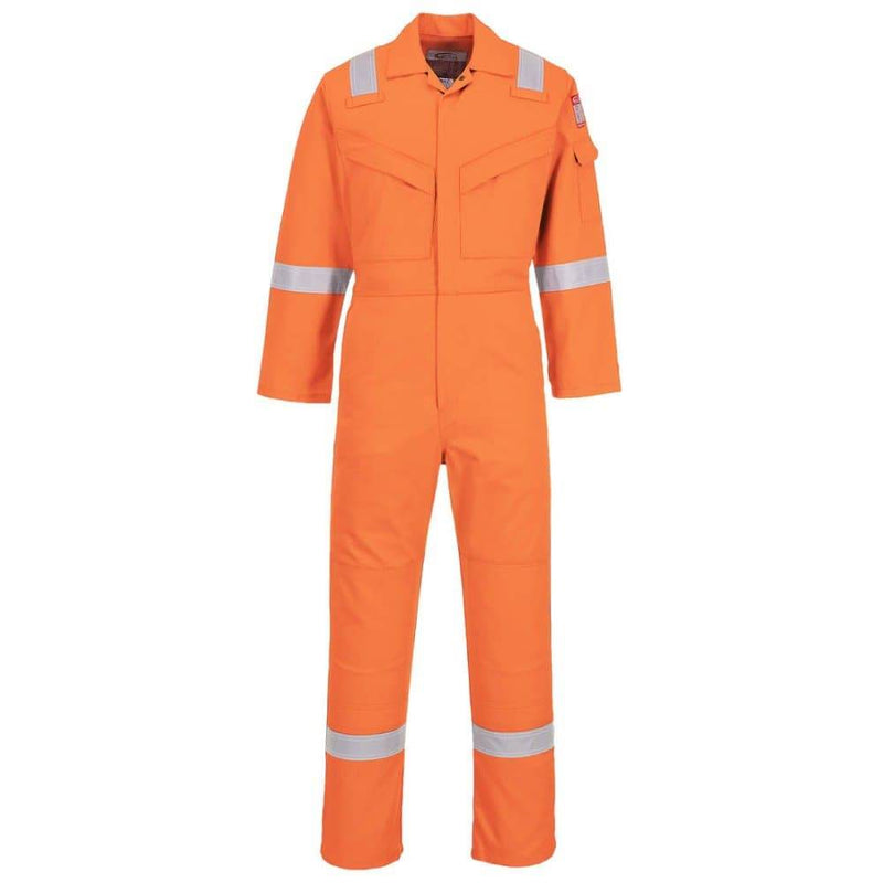 Portwest FR21 Flame Resistant Super Light Weight Anti-Static Coverall 210g - FLAME RETARDANT OVERALLS
