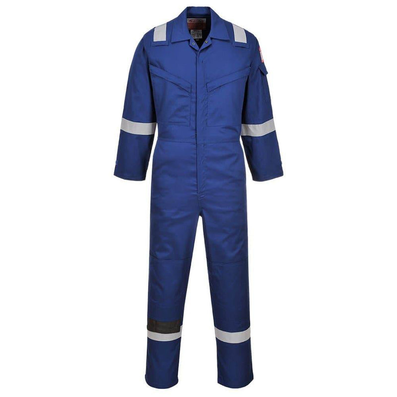 Portwest FR21 Flame Resistant Super Light Weight Anti-Static Coverall 210g - FLAME RETARDANT OVERALLS
