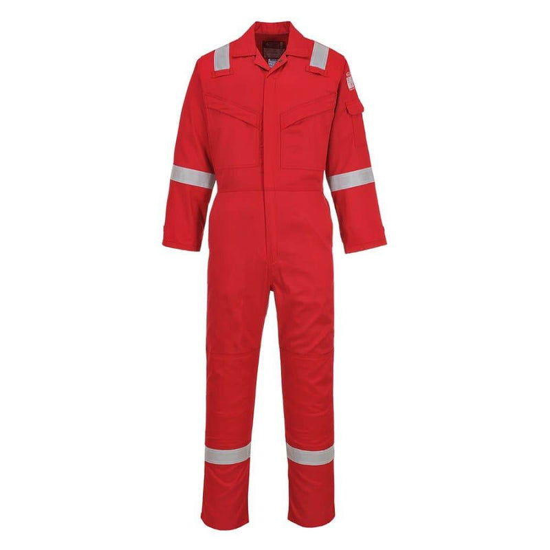 Portwest FR21 Flame Resistant Super Light Weight Anti-Static Coverall 210g - FLAME RETARDANT OVERALLS