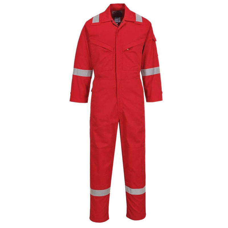 Portwest FR28 Flame Resistant Light Weight Anti-Static Coverall 280g - FLAME RETARDANT OVERALLS