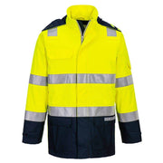 Portwest FR605 Bizflame Rain+ Hi-Vis Light Arc Jacket - FLAME RETARDANT JACKETS