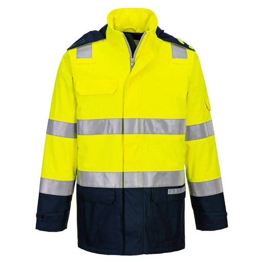 Portwest FR605 Bizflame Rain+ Hi-Vis Light Arc Jacket - FLAME RETARDANT JACKETS