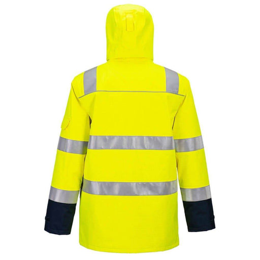 Portwest FR605 Bizflame Rain+ Hi-Vis Light Arc Jacket - FLAME RETARDANT JACKETS