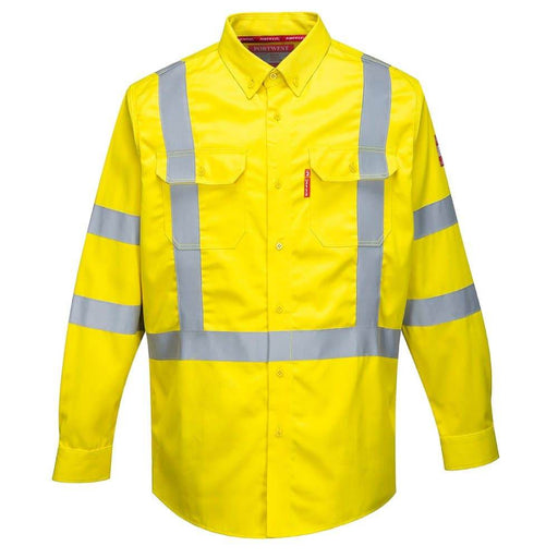 Portwest FR95 Flame Retardant Hi-Vis Shirt - FLAME RETARDANT SHIRTS