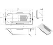 Fabia Gripped 0TH Bath w/Legs -