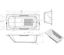 Fabia Gripped 0TH Bath w/Legs -