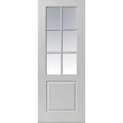 Faro White Primed Glazed Internal Door - All Sizes - Doors