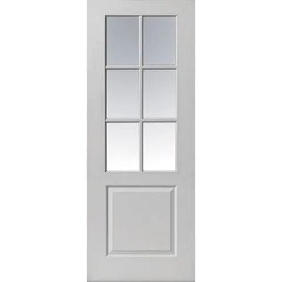 Faro White Primed Glazed Internal Door - All Sizes - Doors