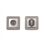 Thumbturn Set Matt Satin Black/Chrome - 50mm x 50mm -