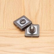 Thumbturn Set Matt Satin Black/Chrome - 50mm x 50mm -