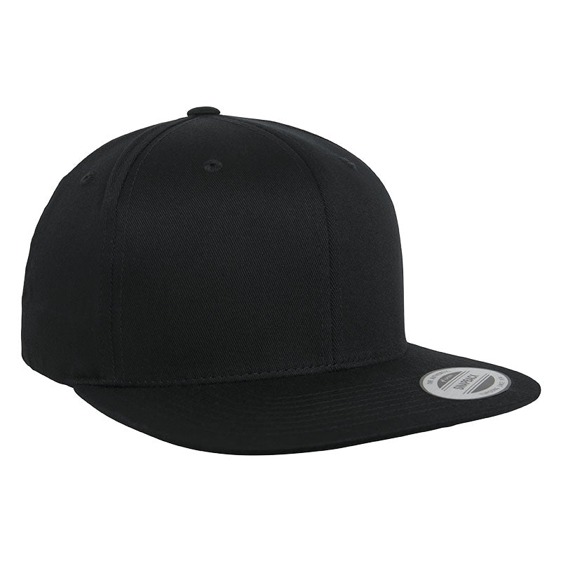 Organic Cotton Work Snapback Cap Black Navy White - Sustainable Workwear Range