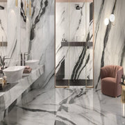 Panda Marble White (High Glossy) - All Sizes - Tiles