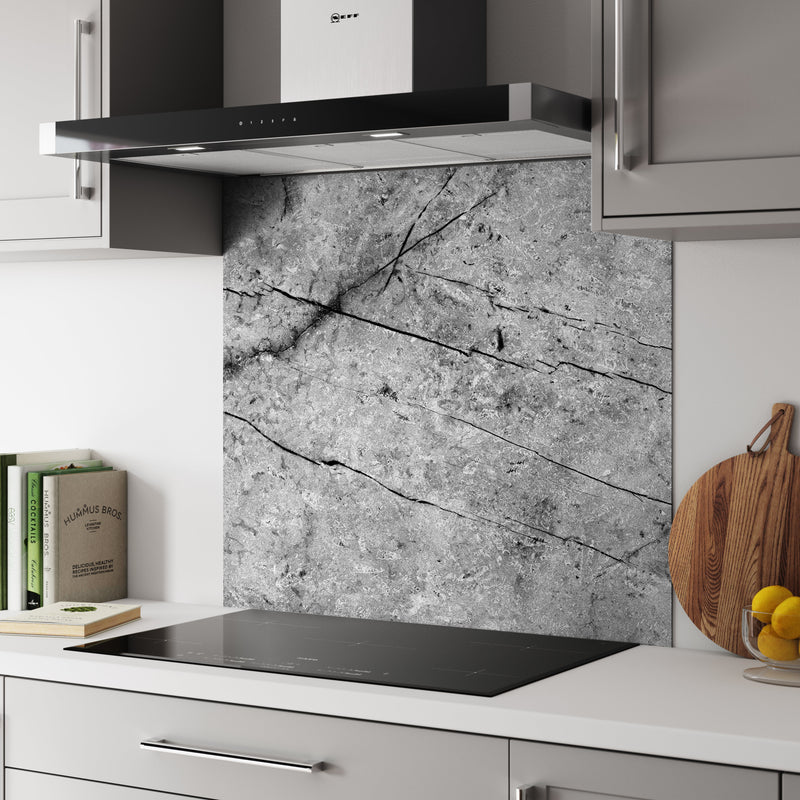 Bushboard Alloy Fossil Marble Aluminium Feature Kitchen Splashback
